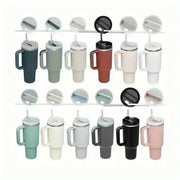 30 Oz Stainless Steel Insulated Water Bottle,Thermal Coffee Car Cup, Cold Hot Mugs Vacuum Flask with Handle Straw,For Sport - Lacatang Shop