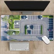 300x600mm Non - slip Rubber Mouse Pad - Multipurpose Desk Mat with RC Racing Track Design, 2mm Thickness - Lacatang Shop