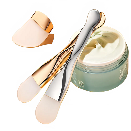 Double Head Silicone Facial Mask Brush - Face Cleaning Scraper Daub Type Mud Film Special Brush Beauty Tool