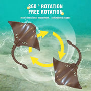 2.4G Remote Control Dolphin Shark Manta Ray Electric Toy Simulation Fish Remote Control Animal Boat Outdoor Water Toy Kid Gift