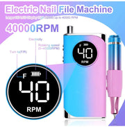 35000RPM Electric Nail Drill Nail Polish Machine Metal Grinding Head Profession Sander Nail Glue Polishing Machine Nail Salon - Lacatang Shop