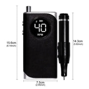 35000RPM Electric Nail Drill Nail Polish Machine Metal Grinding Head Profession Sander Nail Glue Polishing Machine Nail Salon - Lacatang Shop