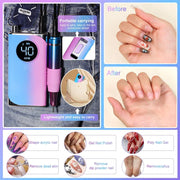 35000RPM Electric Nail Drill Nail Polish Machine Metal Grinding Head Profession Sander Nail Glue Polishing Machine Nail Salon - Lacatang Shop