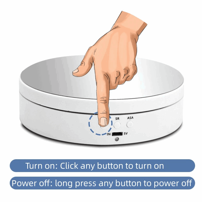 360° Electric Motorized Rotating Display Stand for Jewelry Photography - Lacatang Shop