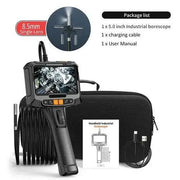 360° Steering Industrial Endoscope Camera 8mm 5"IPS Screen Single&Dual - Lacatang Shop