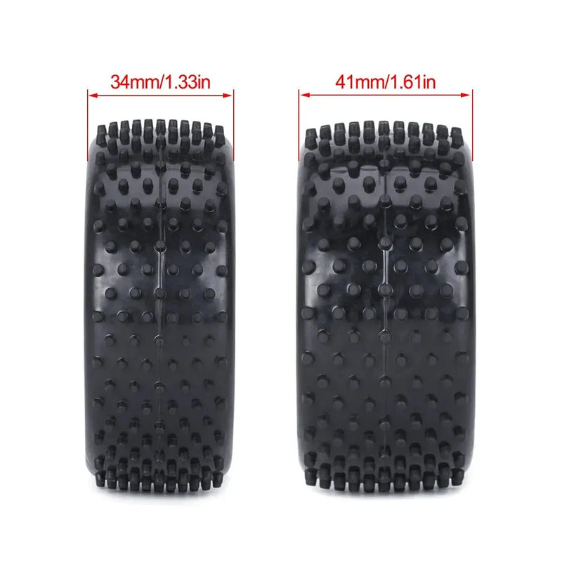 4 Pcs 88mm Buggy Tires Wheel Tyre for 1/10 Wltoys 104001 Tamiya TT - 02B DT - 02 RC Car Off Road Rally Racing Rims Upgrades Parts - Lacatang Shop