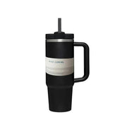 40 oz Iced Tumbler with Handle Straw Lid Stainless Steel Vacuum Insulated Coffee Mug Portable Thermal Travel Cup for Sport Car - Lacatang Shop