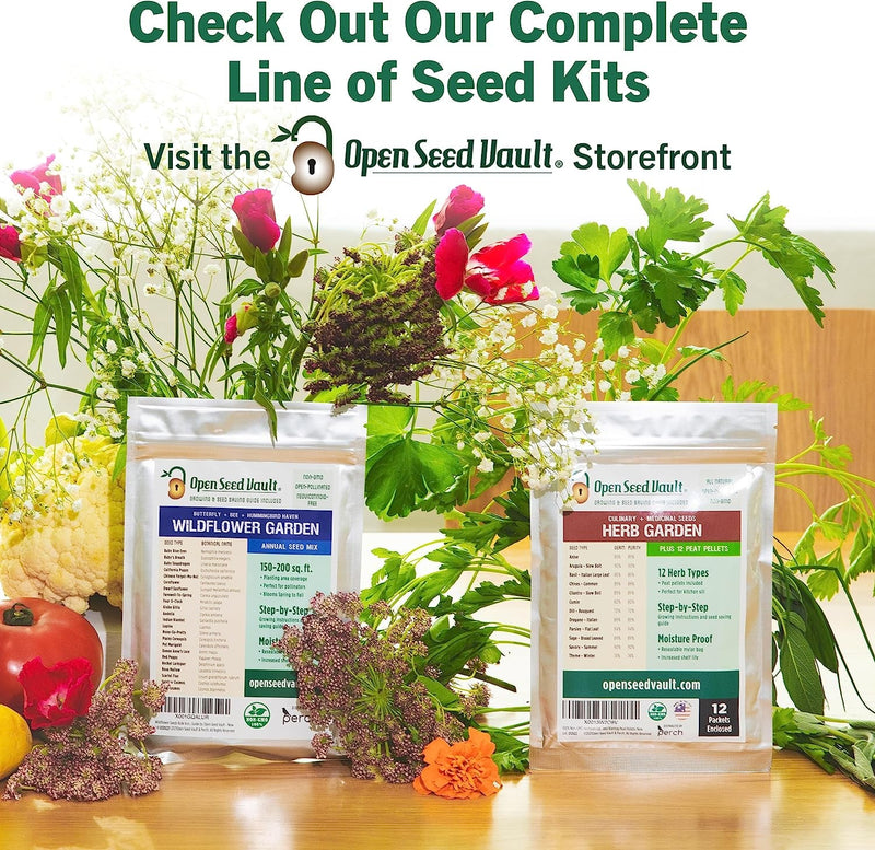 4,000 Non GMO Heirloom Vegetable Seeds for Planting Vegetables and Fruits - 12 Variety Pack of Herb Seeds for Planting Outdoors - Gardening Supplies, Survival Gear, Prepper Kits - Lacatang Shop