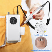 40000RPM ELECTRIC NAIL DRILL MANICURE MACHINE FOR CUTTING UV POLISH GEL 2023NEW RECHARGEABLE PORTABLE ELECTRIC NAIL FILE TOOLS - Lacatang Shop