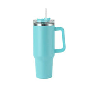 40oz Stainless Steel Insulated Water Bottle With Handle Drinking Cups Keeps Cold Tumbler With Lid Straw Mug for Summer Outdoor - Lacatang Shop