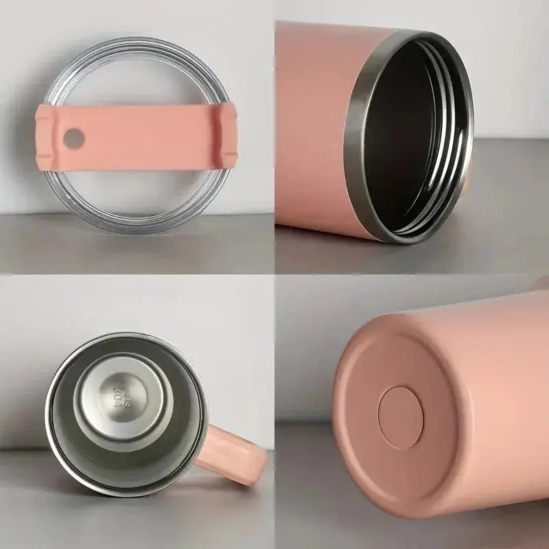 40oz Stainless Steel Insulated Water Bottle With Handle Drinking Cups Keeps Cold Tumbler With Lid Straw Mug for Summer Outdoor - Lacatang Shop