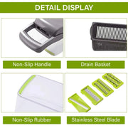 12 in 1 Manual Vegetable Chopper Kitchen Gadgets Food Chopper Onion Cutter Vegetable Slicer 

Efficiently Chop Veggies with our All-in-One Kitchen Chopper - Multipurpose Gadget Slices, Dices, and Chops like a Pro! 
  Aliexpress Lacatang Shop 