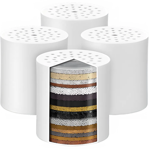 4 Pack 20 Stage Shower Filter Replacement Cartridge, Vitamin C Shower Head Refill