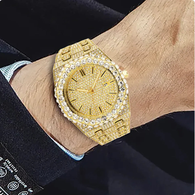 Men's Starry Diamond Quartz Watch