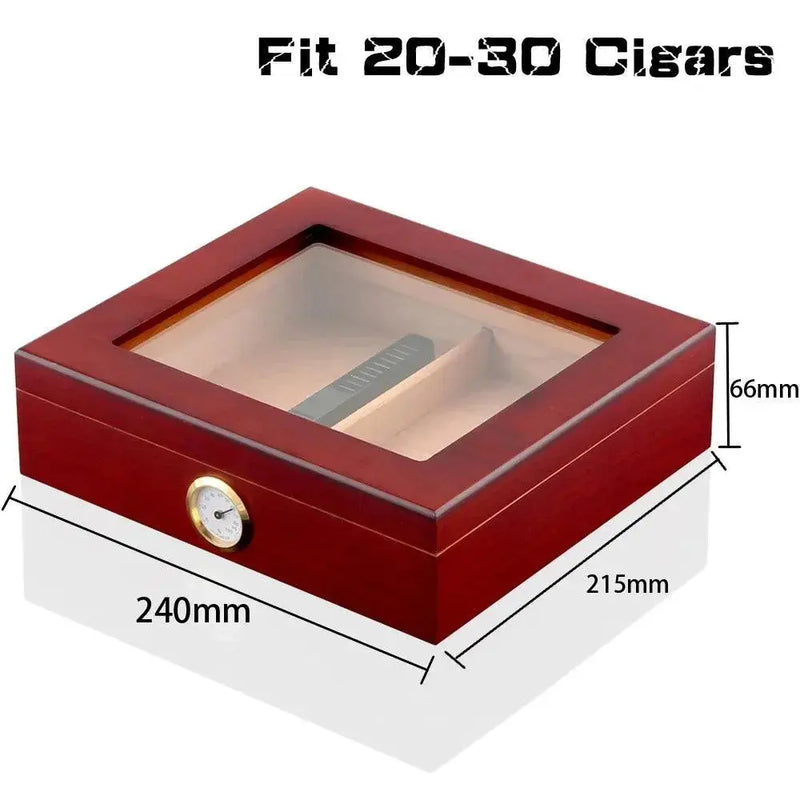 Cedar Wood Cigar Humidor Box Portable Travel Cigar Case W/ Humidifier Hygrometer Cigar Humidor Sigaren Box for Cigars