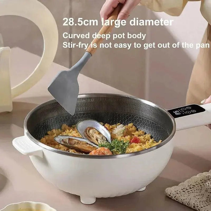 4.5L Smart Electric Wok Multi - function Electric Pot Reservation Steamer Non - stick Fry Pan Large Capacity Electric Hot Pot 220V - Lacatang Shop