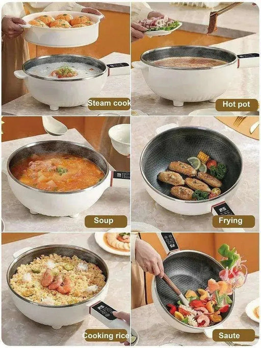 4.5L Smart Electric Wok Multi - function Electric Pot Reservation Steamer Non - stick Fry Pan Large Capacity Electric Hot Pot 220V - Lacatang Shop