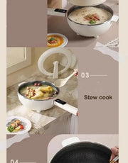 4.5L Smart Electric Wok Multi - function Electric Pot Reservation Steamer Non - stick Fry Pan Large Capacity Electric Hot Pot 220V - Lacatang Shop