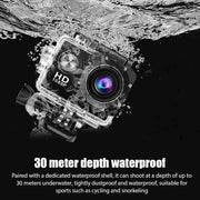 4K Ultra HD Action Camera 3MP 900mAh Underwater Waterproof Case Outdoor Sports Helmet Video Recording Cameras With 2.0 HD Screen - Lacatang Shop
