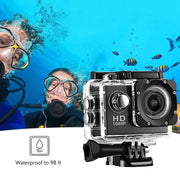 4K Ultra HD Action Camera 3MP 900mAh Underwater Waterproof Case Outdoor Sports Helmet Video Recording Cameras With 2.0 HD Screen - Lacatang Shop