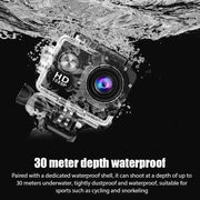 4K Ultra HD Action Camera 3MP 900mAh Underwater Waterproof Case Outdoor Sports Helmet Video Recording Cameras With 2.0 HD Screen - Lacatang Shop