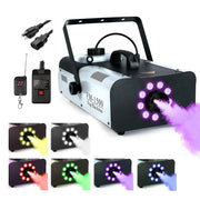 5 Core Fog Machine 1500W Indoor Outdoor Fogger with LED and Remote Control