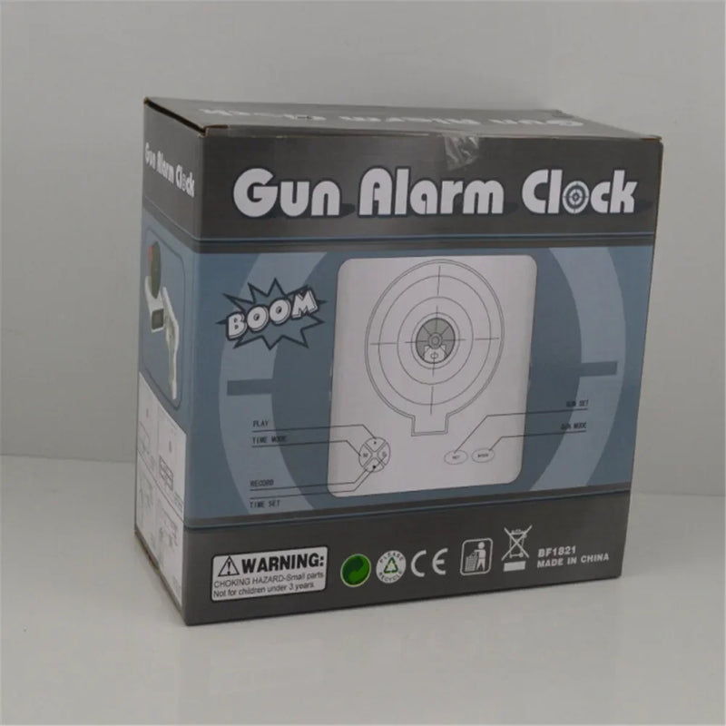 Creative Alarm Clock Shoot at the Target Novel Shooting Toy Bedroom Lazy Person Wakes up Alarm Clock Living Room Decoration
