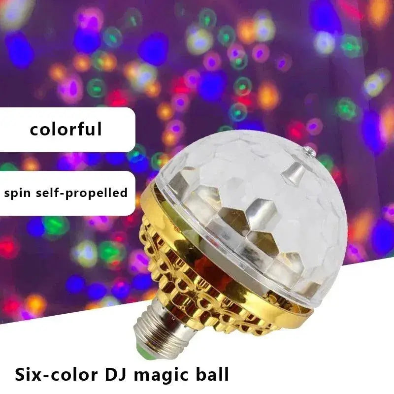 RGB LED Stage Light with Rotating Disco Magic Ball Effect for Home Room Dance Parties RGB LED Stage Light with Rotating Disco Magic Ball Effect for Home   AliExpress Lacatang Shop 