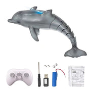 2.4G Remote Control Dolphin Shark Manta Ray Electric Toy Simulation Fish Remote Control Animal Boat Outdoor Water Toy Kid Gift
