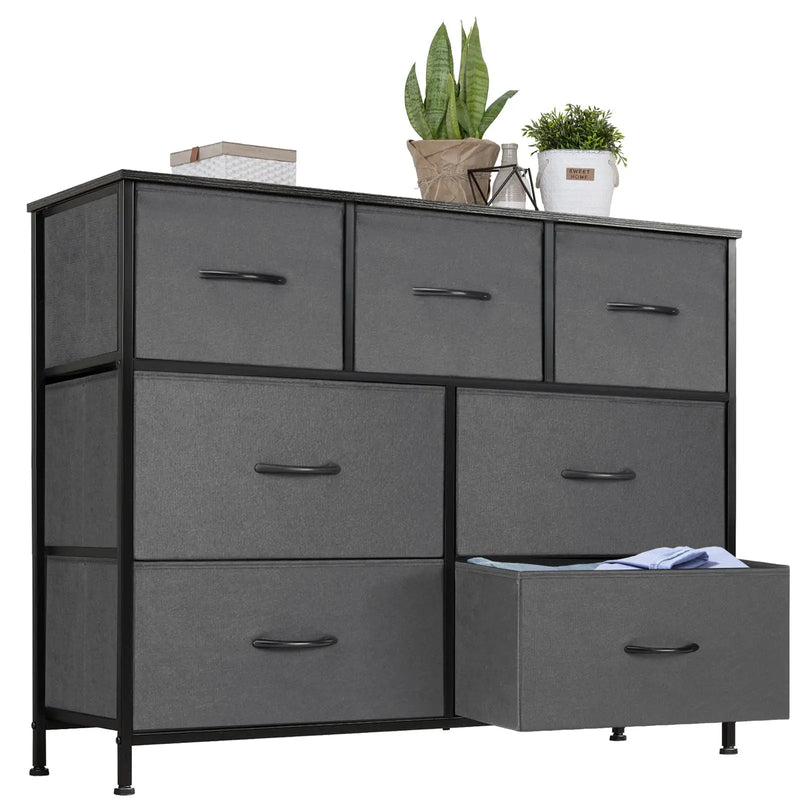 JHK Desser For Bedroom With 7 Fabric Drawers Organizer Storage Closet Chest Clothes For Living Room Display Cabinet Of Furniture AliExpress