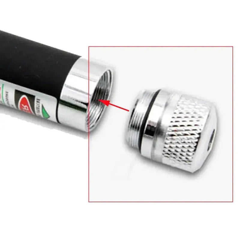 5Pcs/set Green Laser 303 Pointer Pen Powerful Device with Adjustable Focus Laser Sight with Star Cover For Laser 009 017 008 - Lacatang Shop