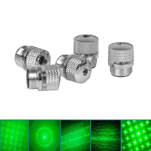 5Pcs/set Green Laser 303 Pointer Pen Powerful Device with Adjustable Focus Laser Sight with Star Cover For Laser 009 017 008 - Lacatang Shop