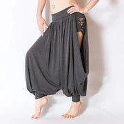 5XL Casual Women Bottoms Harem Pants Sports Baggy Hippie Sexy Hollow Out Streetwear Loose Beach Trousers Ropa Mujer Talla Grande - Lacatang Shop