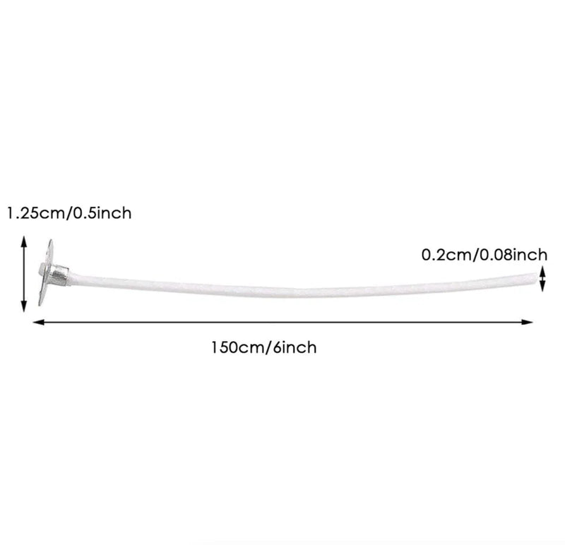 6” Cotton Core Candle Wicks - 100 Pre - Tabbed Pack - Lacatang Shop