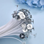 6” Cotton Core Candle Wicks - 100 Pre - Tabbed Pack - Lacatang Shop