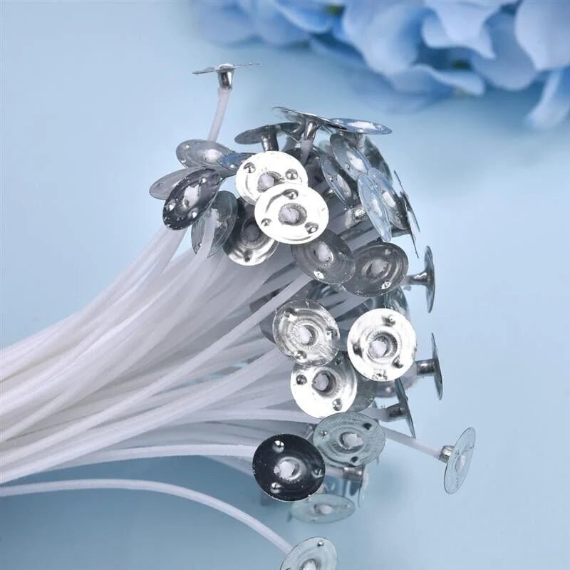 6” Cotton Core Candle Wicks - 100 Pre - Tabbed Pack - Lacatang Shop