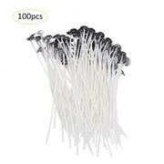 6” Cotton Core Candle Wicks - 100 Pre - Tabbed Pack - Lacatang Shop