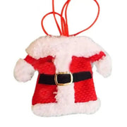 6 - Piece Santa Suit Cutlery Holder Set for Christmas Table Decor - Festive Silverware Pockets for Holiday Celebrations - Lacatang Shop