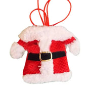 6 - Piece Santa Suit Cutlery Holder Set for Christmas Table Decor - Gift Bag for 2020 New Year - Lacatang Shop