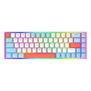 68 Keys Hot Swappable Transparent Gaming Keyboard RGB Backlit Outemu Gateron Cherry Axis Red Switch Wireless Mechanical Keyboard - Lacatang Shop
