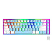 68 Keys Hot Swappable Transparent Gaming Keyboard RGB Backlit Outemu Gateron Cherry Axis Red Switch Wireless Mechanical Keyboard - Lacatang Shop