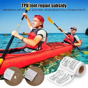 Waterproof Clear Tent Repair Tape Kit for Outdoor Gear - Ideal for Camping, Air Mattress, Tarp, Boat Covers, and Sail Repair Waterproof Clear Tent Repair Tape Kit for Outdoor Gear - Ideal for   AliExpress Lacatang Shop 