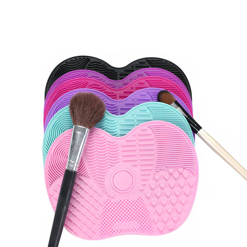 Silicone Makeup Brush Cleaning Pad - Makeup Brush Washing Tool for Eyebrow Brushes, Scrubber Board for Cleaning