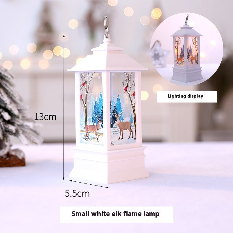 Christmas Portable Oil Lamp Santa Claus LED Night Lights for Indoor and Outdoor Use