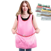 Clothes Drying Apron Gardening Apron for Women Laundry Apron with Pocket Waterproof Portable Drying Clothes Organizer Waterproof Gardening Apron for Women | Portable Clothes Drying Storage  AliExpress Lacatang Shop 