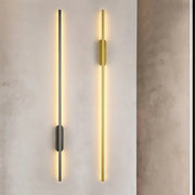80cm 60cm Strip LED Living Room Wall light Modern Nordic Sofa background Full copper Bedroom Bedside wall light AC85 - 265V - Lacatang Shop