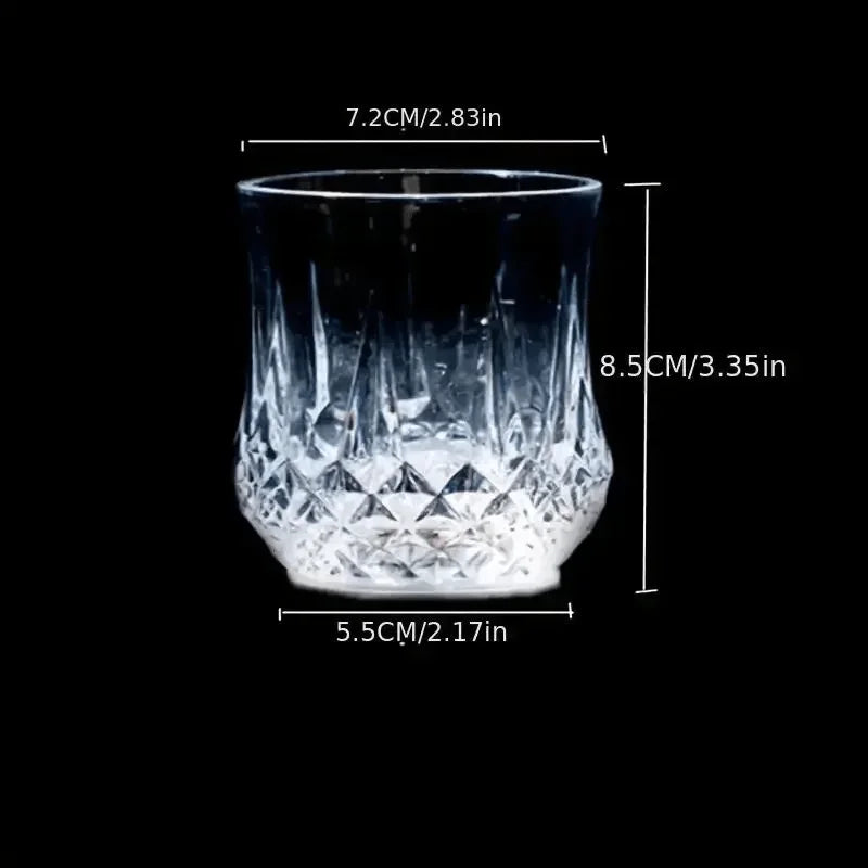 New Colorful Glowing Cup Pour Water and It Lights up Inductive Pineapple Cup KTV Bar Color Changing Beer Cup 200Ml