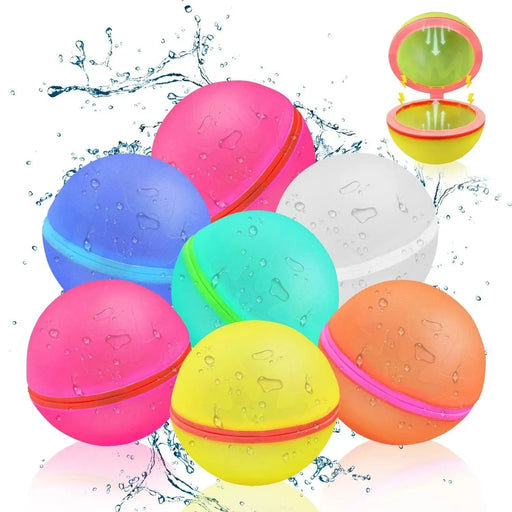 Reusable Water Balloons Set for Outdoor Activities - 6-18PCS, Ideal for Kids and Adults Reusable Water Balloons Set  Outdoor Activities - 6-18PCS, Ideal  toys AliExpress Lacatang Shop 