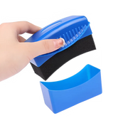 Car Wheel Polishing Wax Sponge Brush with Cover - ABS Tire Cleaning and Dressing Applicator Pads - Detailing Accessories