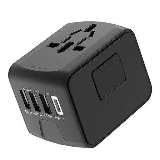 Universal Travel Adapter with 4 USB Ports and Type-C Socket - Worldwide Compatibility Universal Travel Adapter with 4 USB Ports and Type-C Socket -   AliExpress Lacatang Shop 